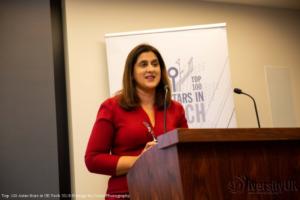 Monica Kalia of Neyber wins the Chairman's Award at the Top 100 Asian Stars in UK Tech 2018